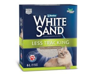 Άμμοι Υγιεινής White Sand Less Tracking 6 lt 10 LT