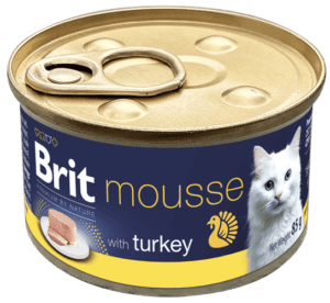 020-1406 Brit Premium By Nature® Cat Can Mousse Turkey 85gr