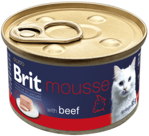 020-1409 Brit Premium By Nature® Cat Can Mousse Beef 85gr