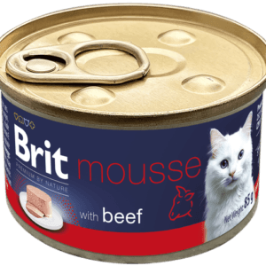 Υγρή Τροφή Brit Premium By Nature® Cat Can Mousse Beef 85gr