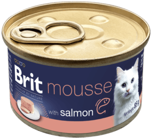 020-1410 Brit Premium By Nature® Cat Can Mousse Salmon 85gr