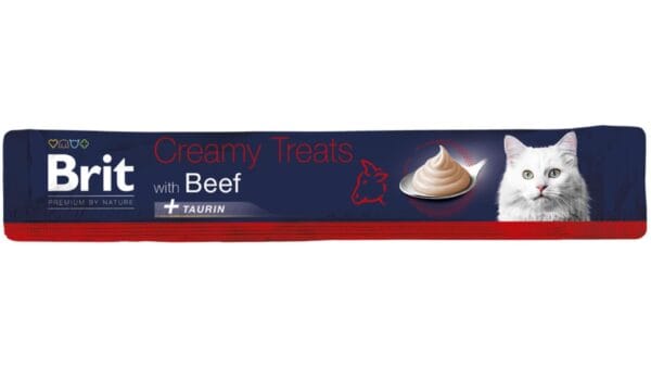 Brit Premium By Nature® Cat Creamy Treats with Beef 6x15gr