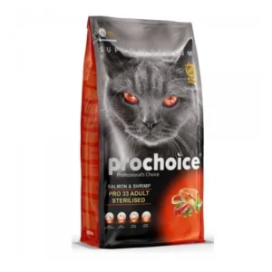 PROCHOICE CAT PRO 33 STERILISED SALMON & SHRIMP