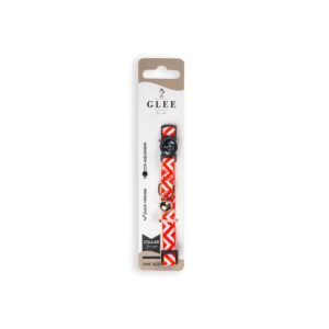 89211.jpg GLEE Περιλαίμιο ιμάντα - Red Zig Zag 10mmx30cm