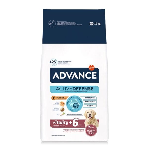 advance-senior-maxi-vitality-12kg-ad965804.jpg Advance Ξηρά Τροφή Σκύλου Maxi Senior Vitality με Κοτόπουλο 12kg