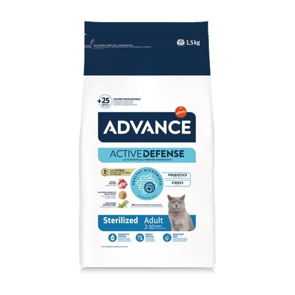 advance-sterilized-adult-ac577219.jpg Advance Ξηρά Τροφή Γάτας Sterilized Adult με Γαλοπούλα