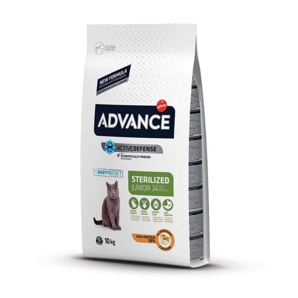advance-sterilized-junior-ac923918.jpg Advance Ξηρά Τροφή Γάτας Sterilized Junior με Κοτόπουλο