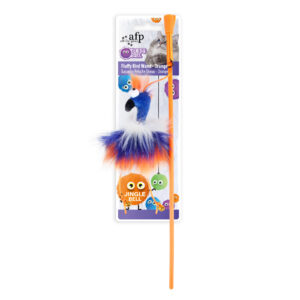 af2820.jpg AFP Παιχνίδι Γάτας Furry Ball Bird Wand Πορτοκαλί