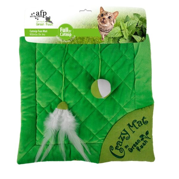 AFP Παιχνίδι/Πατάκι Crazy Cat Green Rush με Catnip
