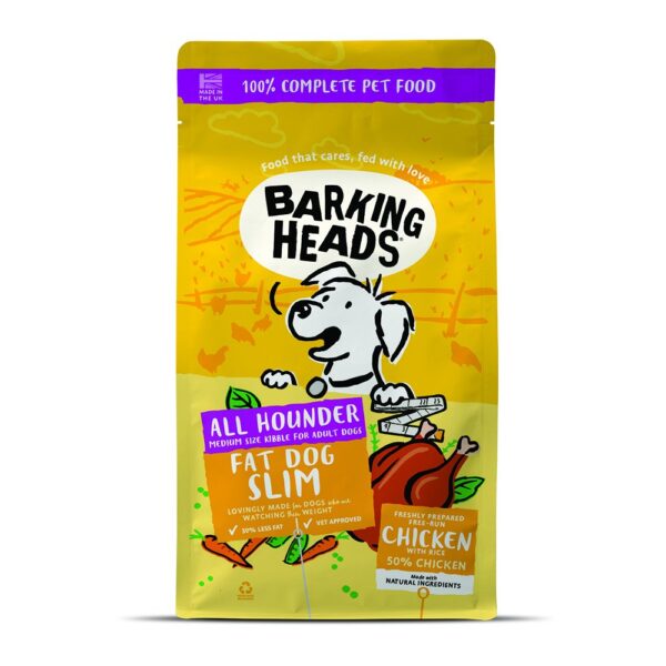 Barking Heads Ξηρά Τροφή Σκύλου All Hounder Fat Dog Slim με Κοτόπουλο και Πέστροφα 12kg