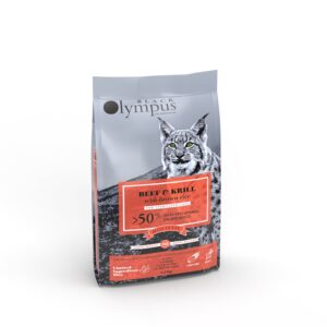 Black Olympus Ξηρά Τροφή Γάτας Low Grain Cat Sterilized με Μοσχάρι και Κριλ 1,5kg