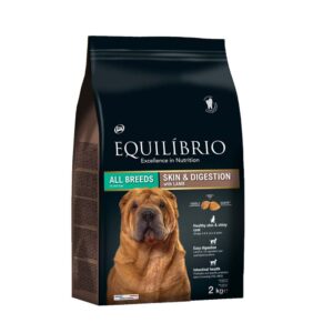Equilibrio Ξηρά Τροφή Σκύλου Adult Sensitive Skin and Digestion με Αρνί