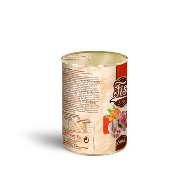 FISI Cat Sterilized Βοδινό, Αρνί & Καρότα σε Σάλτσα 400gr