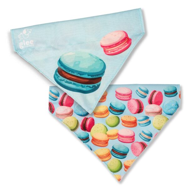 glee-platinum-mpantana-macaron-medium-large-22-5x1-gl142.jpg Glee Μπαντάνα Σκύλου Platinum Macaron Γαλάζια/Πολύχρωμη Medium/Large 22,5x17x4,5cm