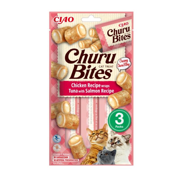 INABA Churu Bites Κοτόπουλο, Τόνος & Σολομός 30gr