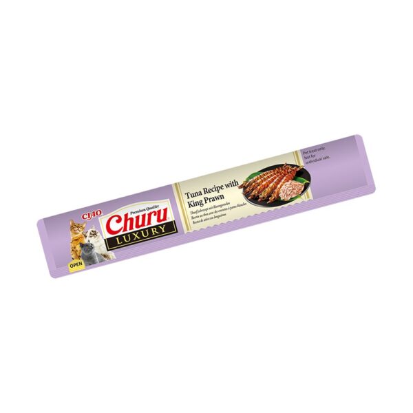 Inaba CHURU Luxury Τόνος με Βασιλική Γαρίδα 56gr
