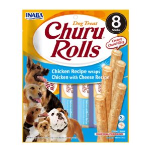 INABA Churu Rolls Κοτόπουλο & Τυρί 96gr