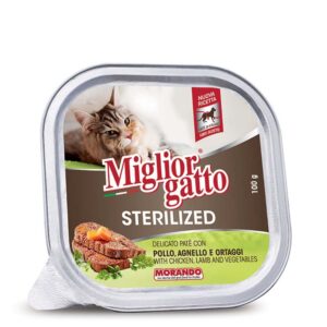 MORANDO Miglior Gatto Sterilised Κοτόπουλο & Αρνί 100gr