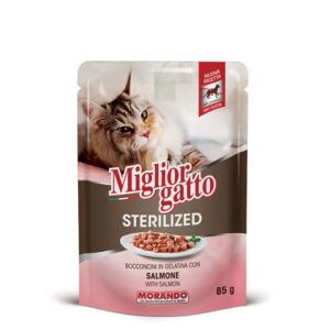 MORANDO Miglior Gatto Sterilised Σολομός 85gr