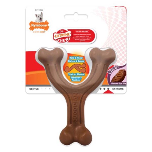 NYLABONE Extreme Chew - Wishbone Bison