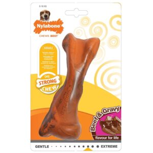 NYLABONE Strong Chew Bone Beef & Gravy Small