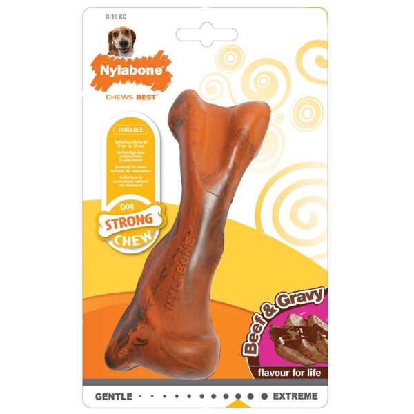 nylabone-strong-chew-bone-beef-gravy-small-ny3314.jpg NYLABONE Strong Chew Bone Beef & Gravy Small