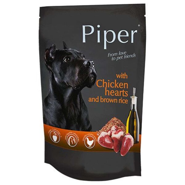 PIPER Adult Καρδιές Κοτόπουλου & Καστανό Ρύζι