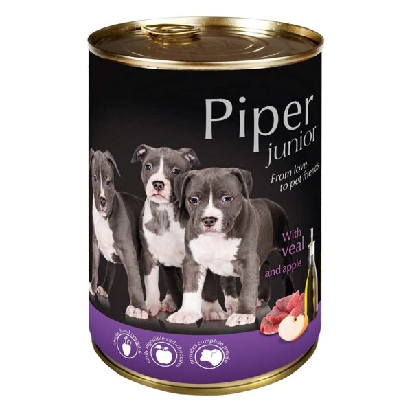 PIPER Junior Μοσχάρι & Μήλο 400gr